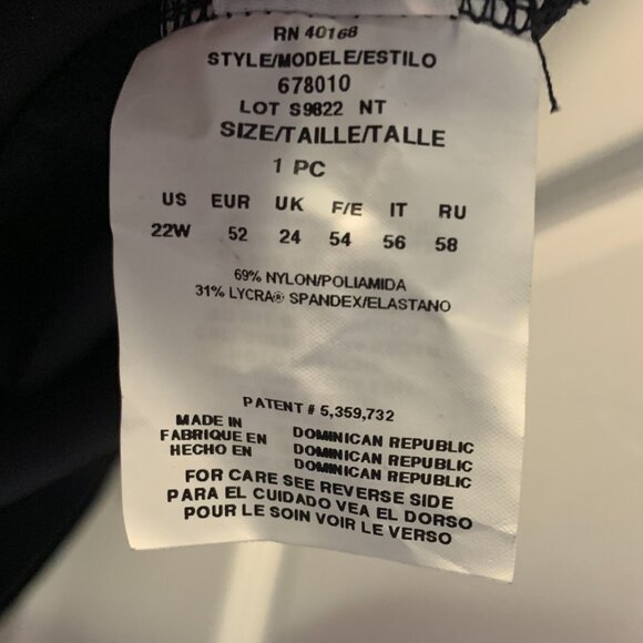 Miraclesuit High Waist Swimsuit Bottoms Women's Size 22W NEW Black Tummy Control - Picture 6 of 7